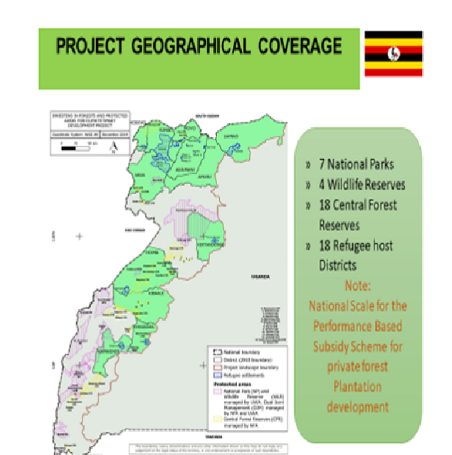 Map showing IFPA-CD Project Target Areas