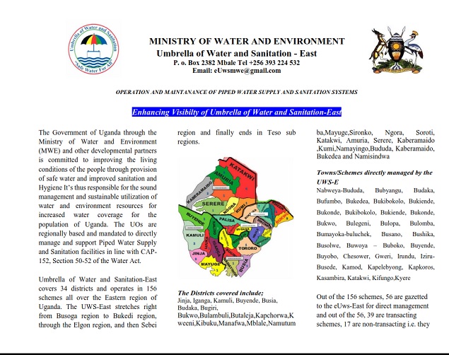 Enhancing Visibilty of Umbrella of Water and Sanitation-East 