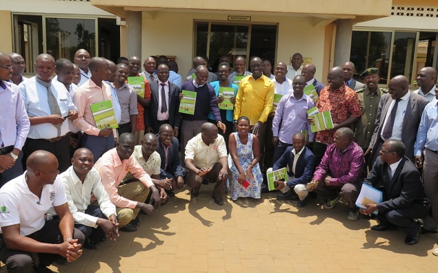 Launch of  the Awoja Catchment Management Plan by the State Minister for Disaster and Preparedness Hon. Musa Ecweru has in Soroti District.