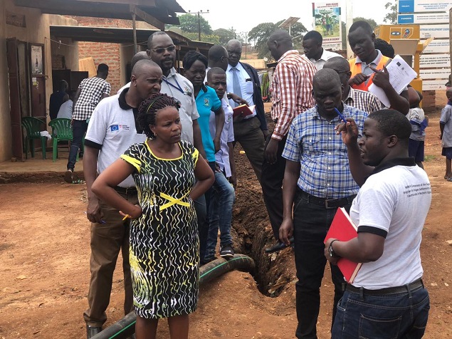 Kiryandongo Refugee Settlement-Ranch 1 piped water supply system.