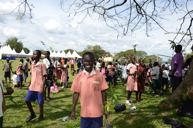 National Greening campaign and Launched tree planting in schools & Tertiary Institutions at Ngetta Girls Primary School in Lira District.